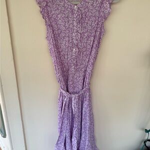 Talbots Purple Floral Dress